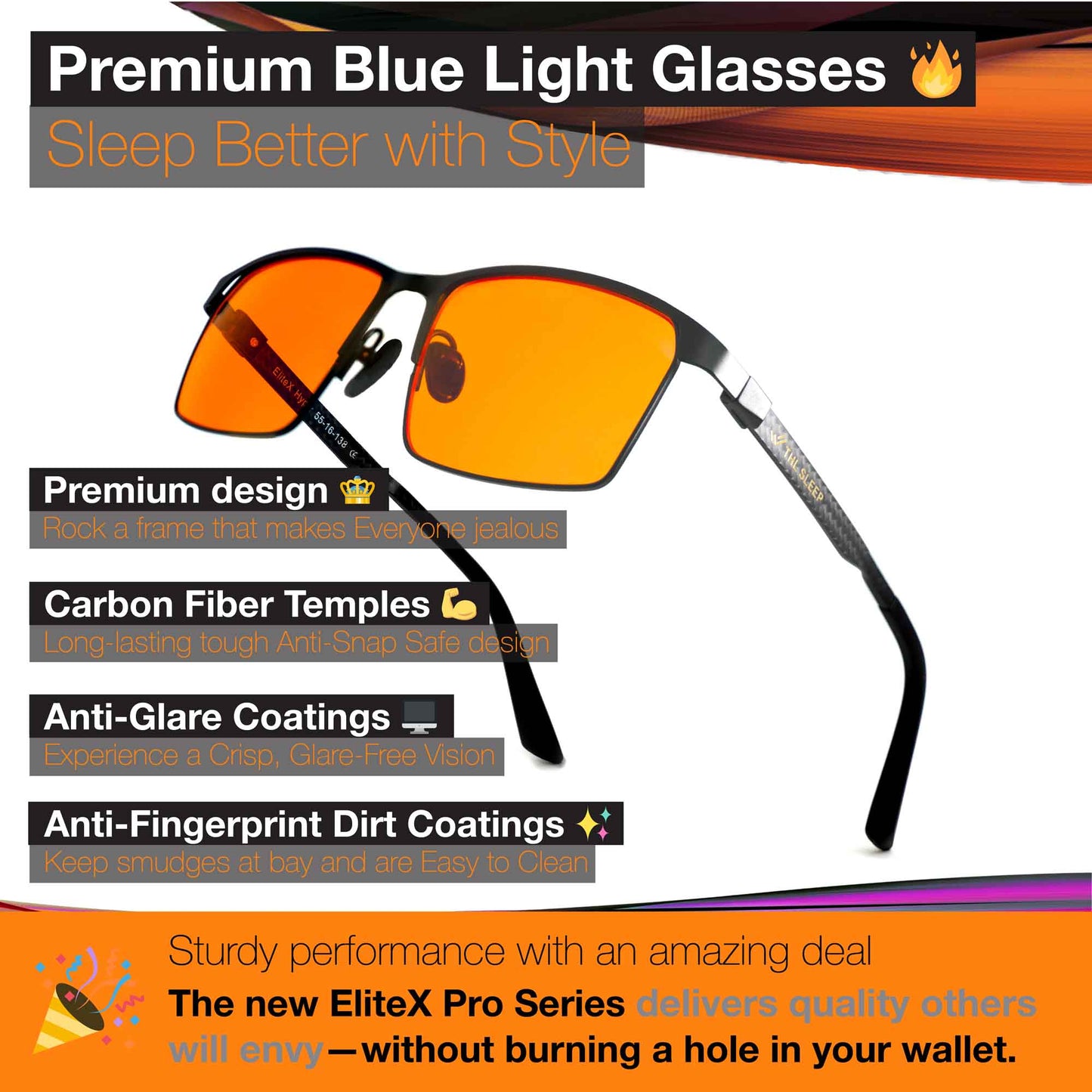 orange blue light blocking glasses elitex hyper