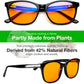 blue light glasses orange