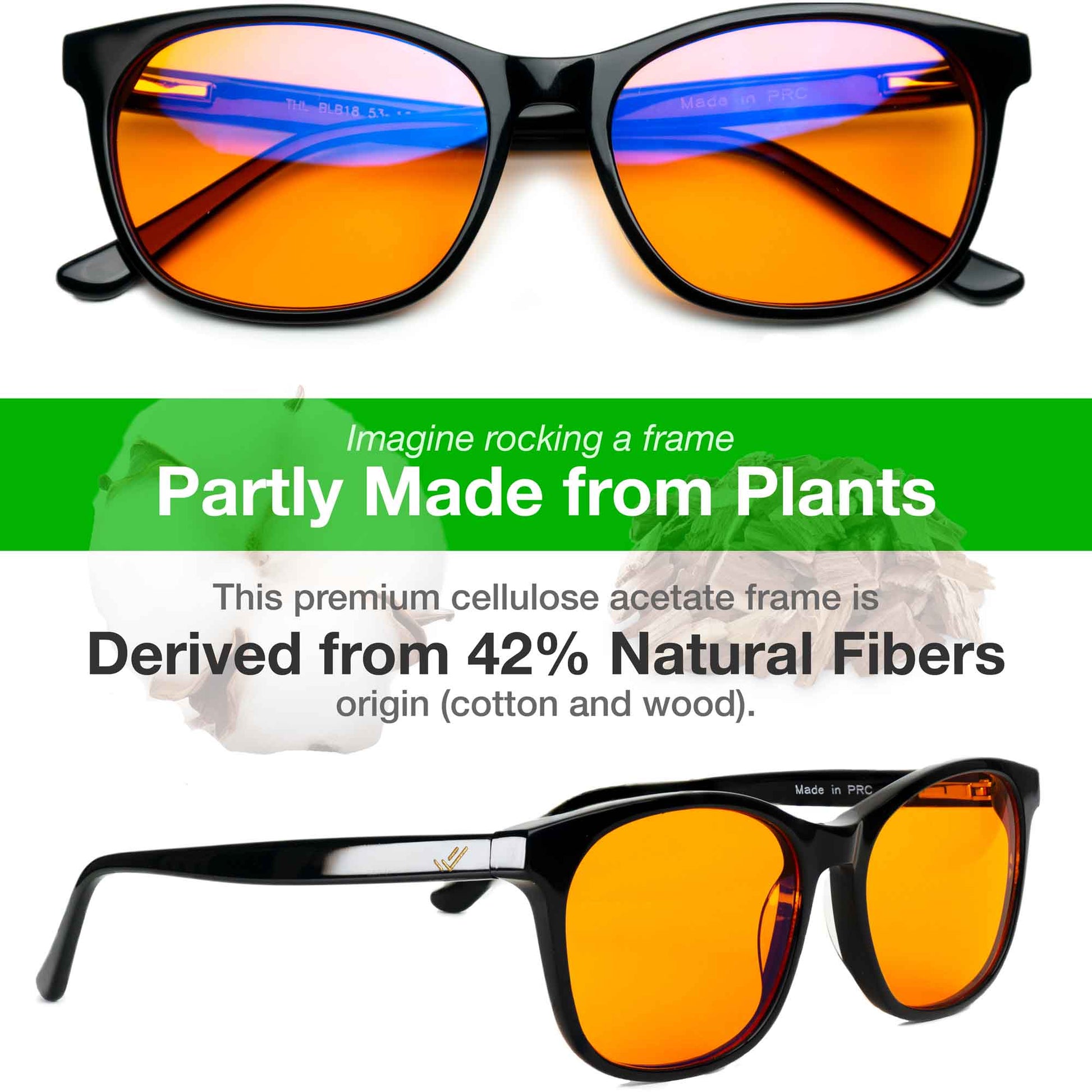 blue light glasses orange