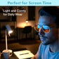 orange blue light blocking glasses