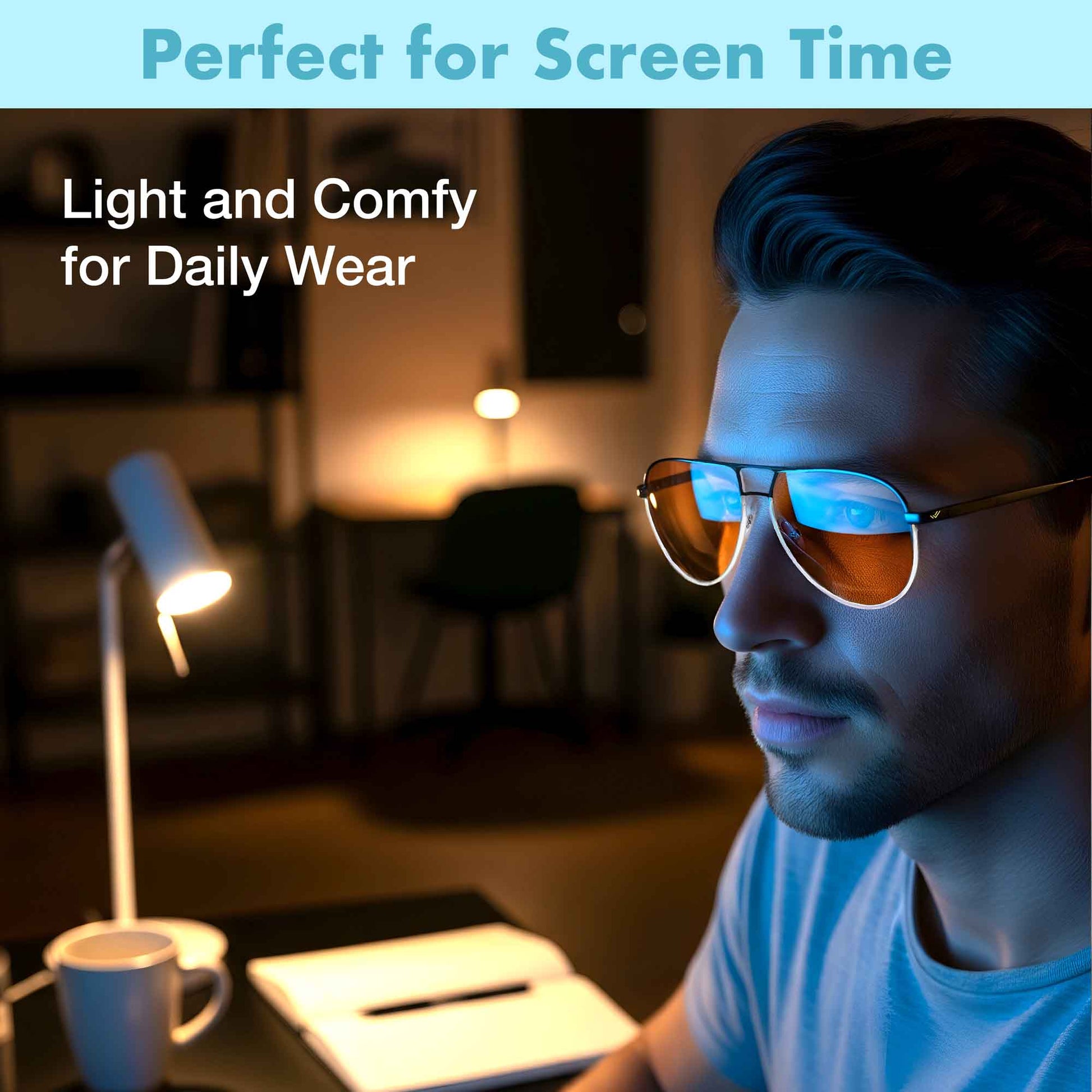 orange blue light blocking glasses