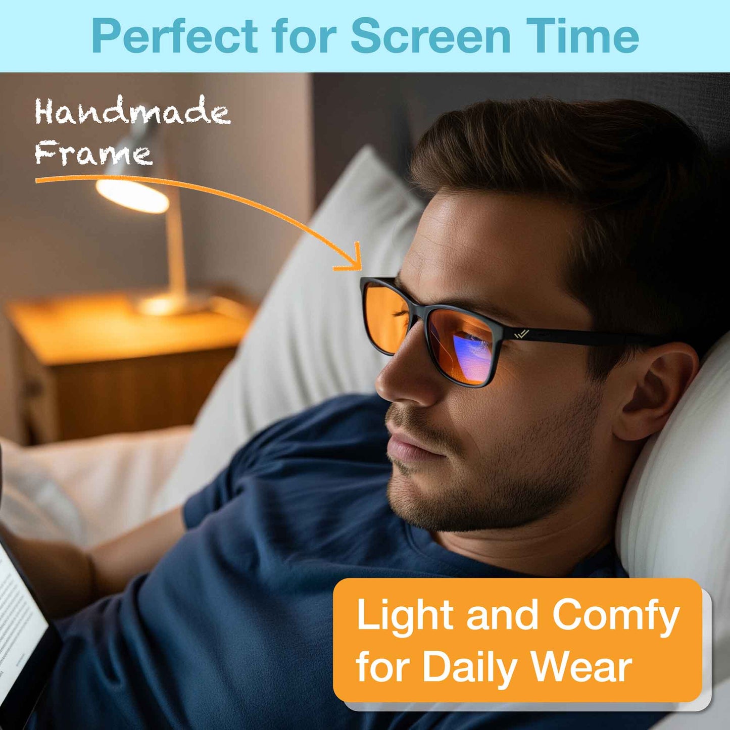 amber reading glasses