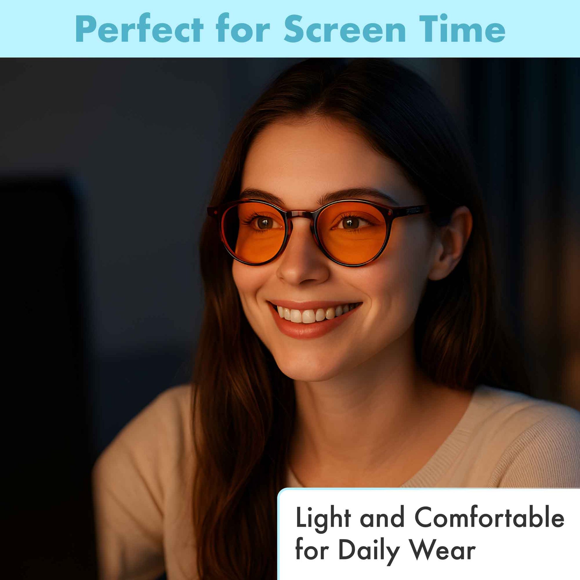 orange blue light blocking glasses