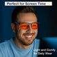elitex hyper orange blue light blocking glasses