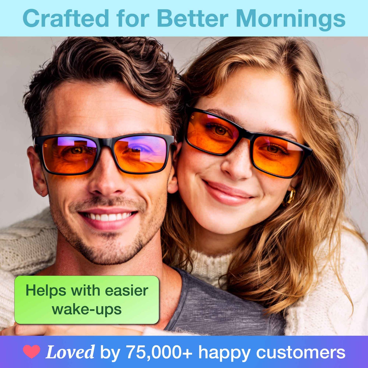 orange blue light blocking glasses