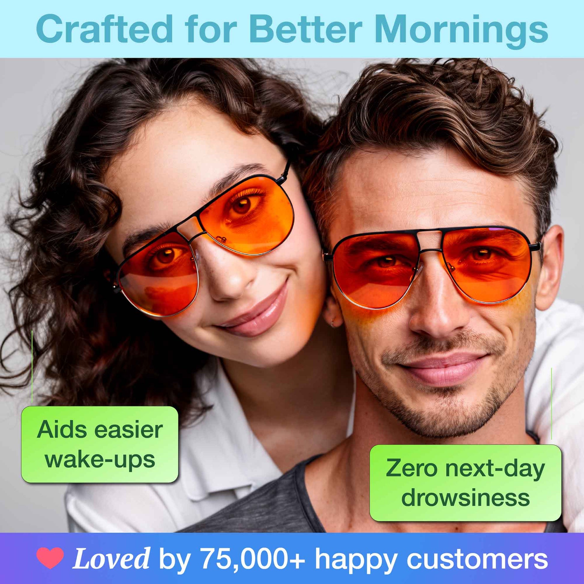 blue light glasses orange