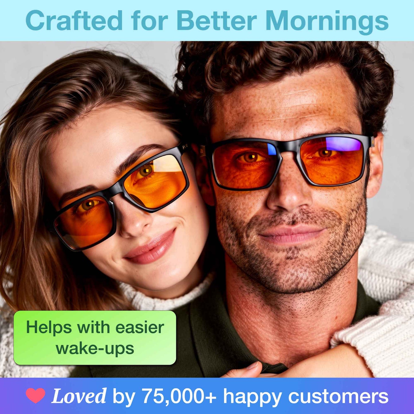 orange blue light blocking glasses