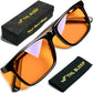 orange blue light blocking reading glasses for sleep