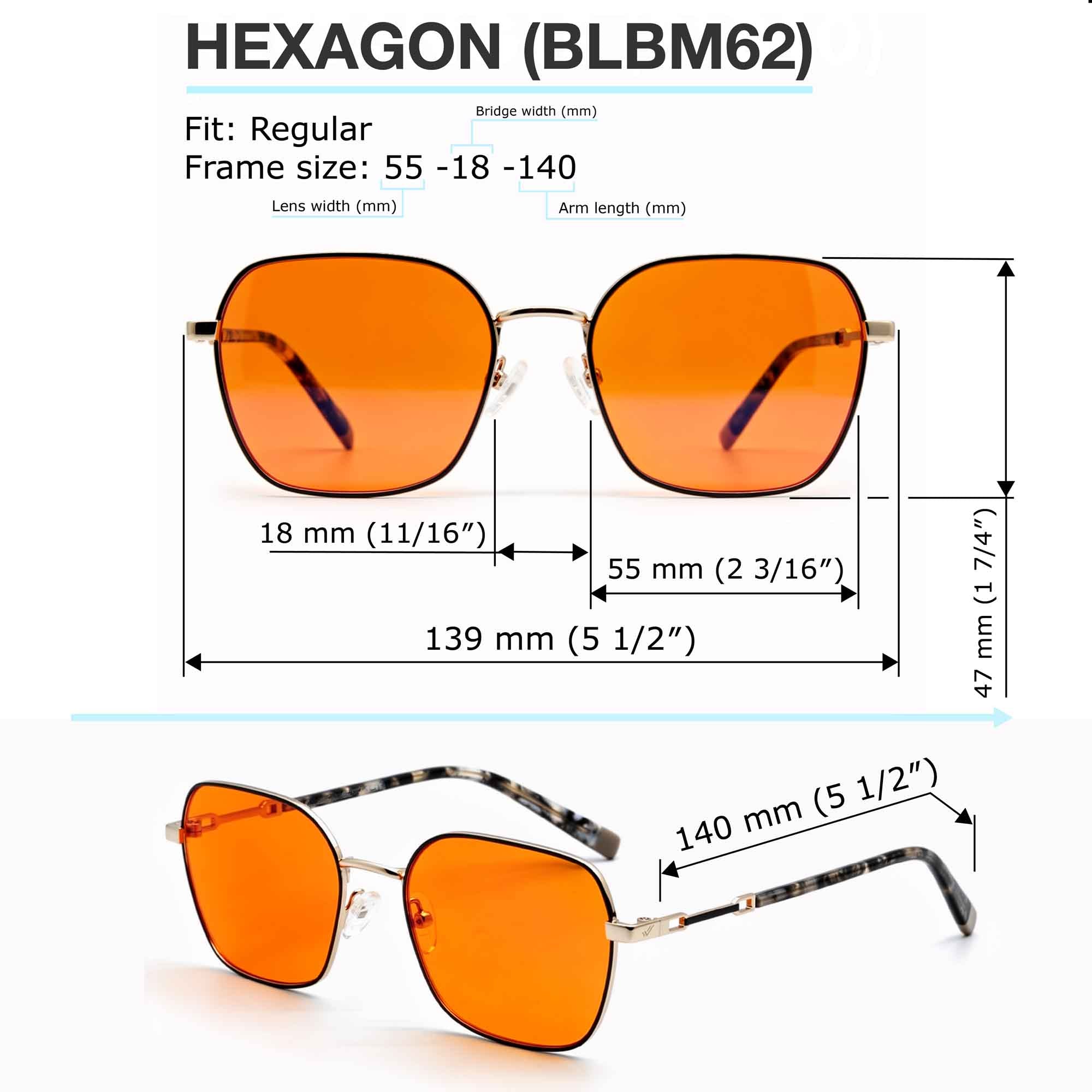 HEXAGON - Blue Light Blocking Glasses | THL SLEEP