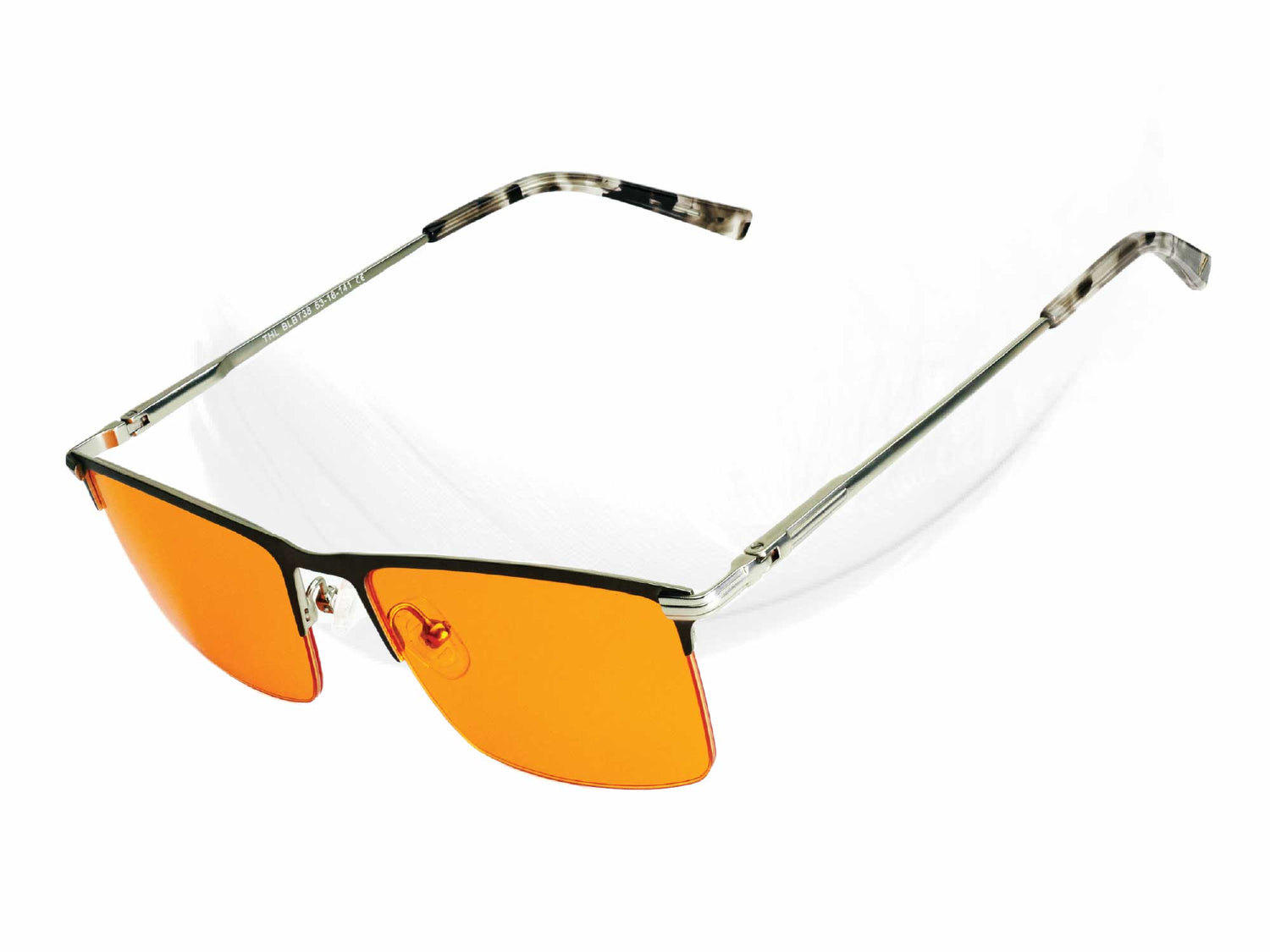 half rim advanced orange blue light blockers for better sleep