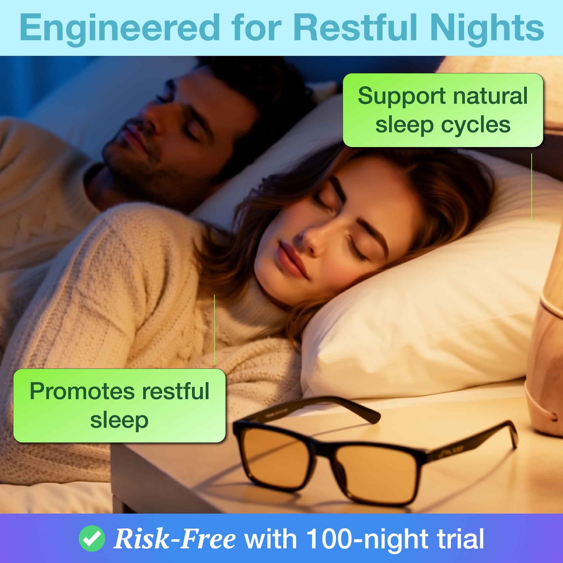 orange glasses sleep