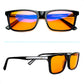 orange blue blocker reading glasses night amber for men and women