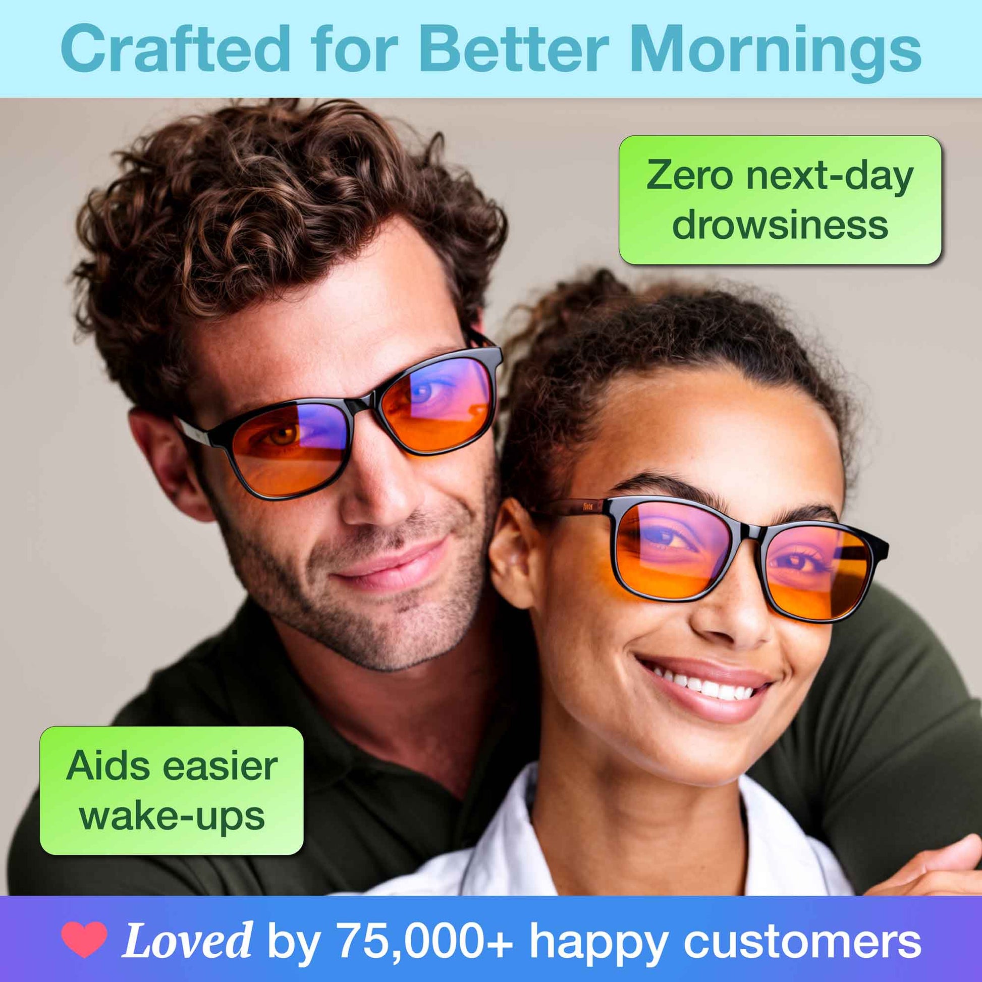 orange blue light blocking glasses