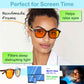 orange blue light blocking glasses