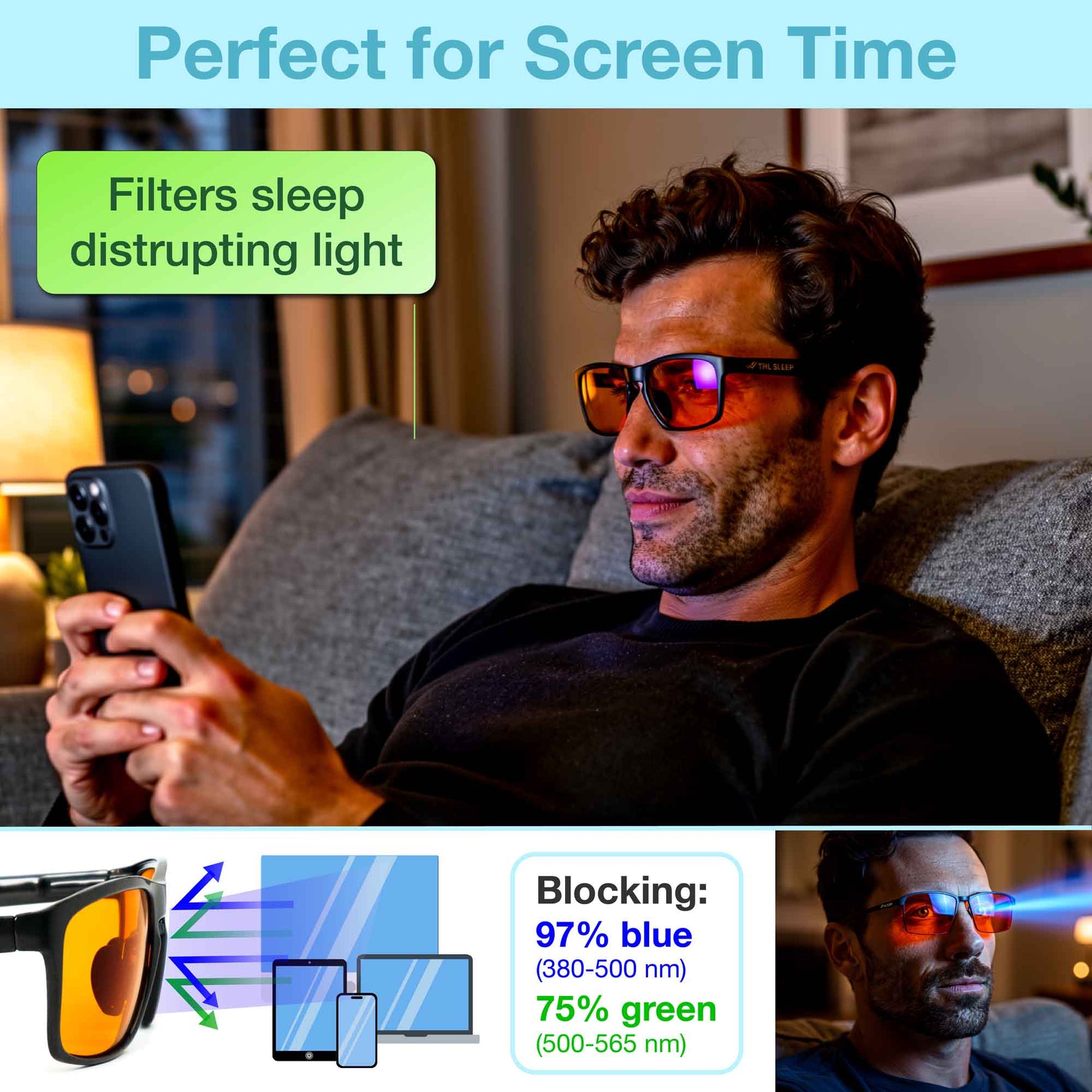 orange sleep glasses