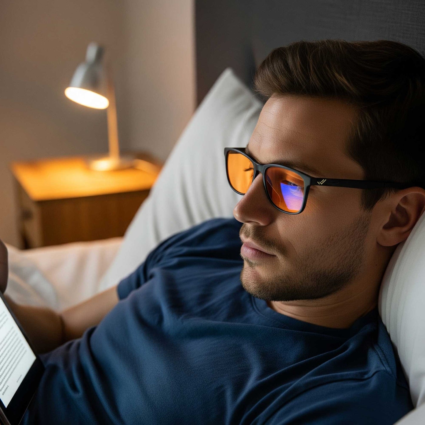 orange blue light blocking glasses