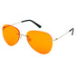 orange rimless blue light glasses fl-41 migraine glasses light sensitivity glasses